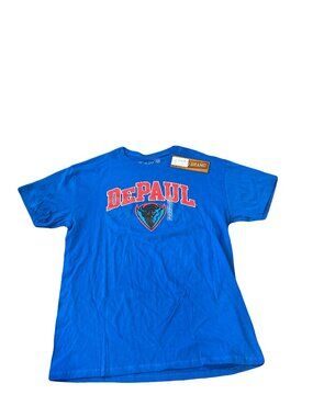 NWT Depaul Blue Demons The Original Retro Brand Logo T-Shirt